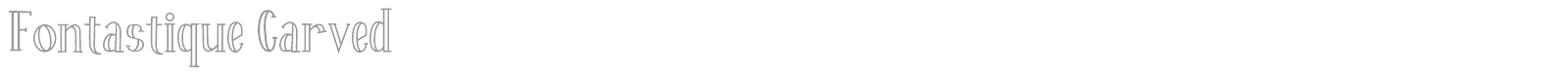 Fontastique Carved font preview